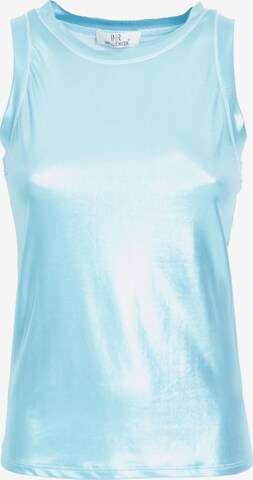 Influencer Top in Blauw: voorkant