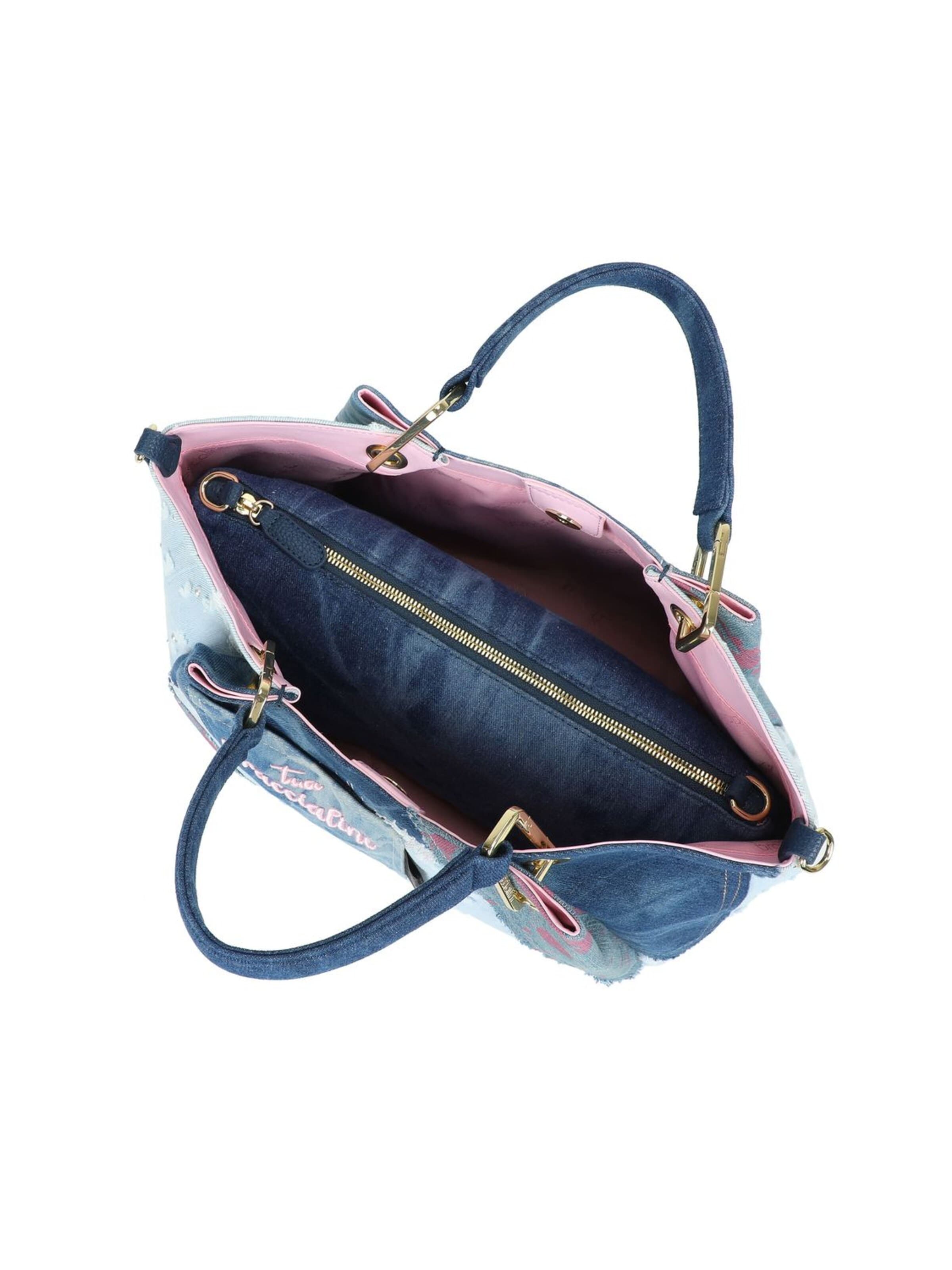 Borsa a mano 'Amy Jeans' di Braccialini in blu