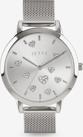 JETTE Analog Watch in Silver: front