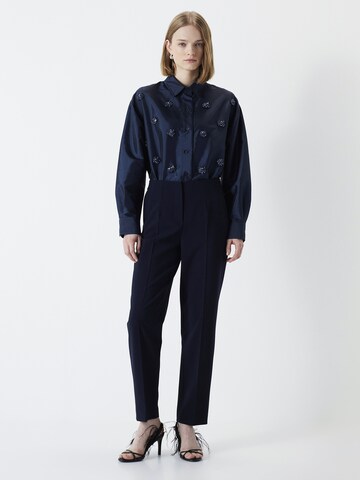 Ipekyol Regular Pleated Pants in Blue