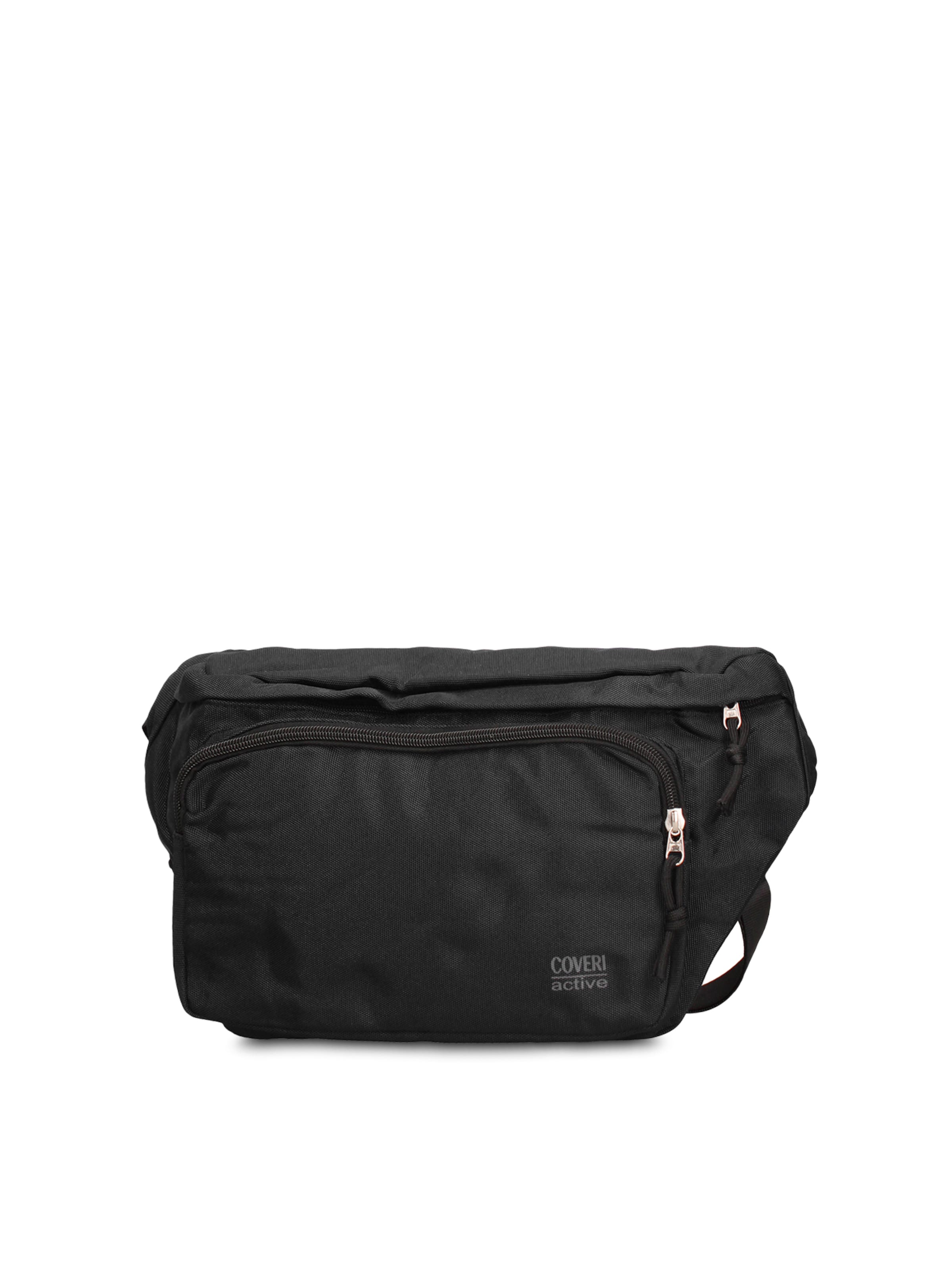 Marsupio 'Marsupio Uomo Vegan Leather con Zip e Tracolla Regolabile' di Coveri Collection in nero