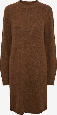 PIECES Knit dress 'ELLEN' in Brown: front