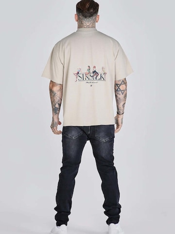 Maglietta 'Graphic' di SikSilk in beige