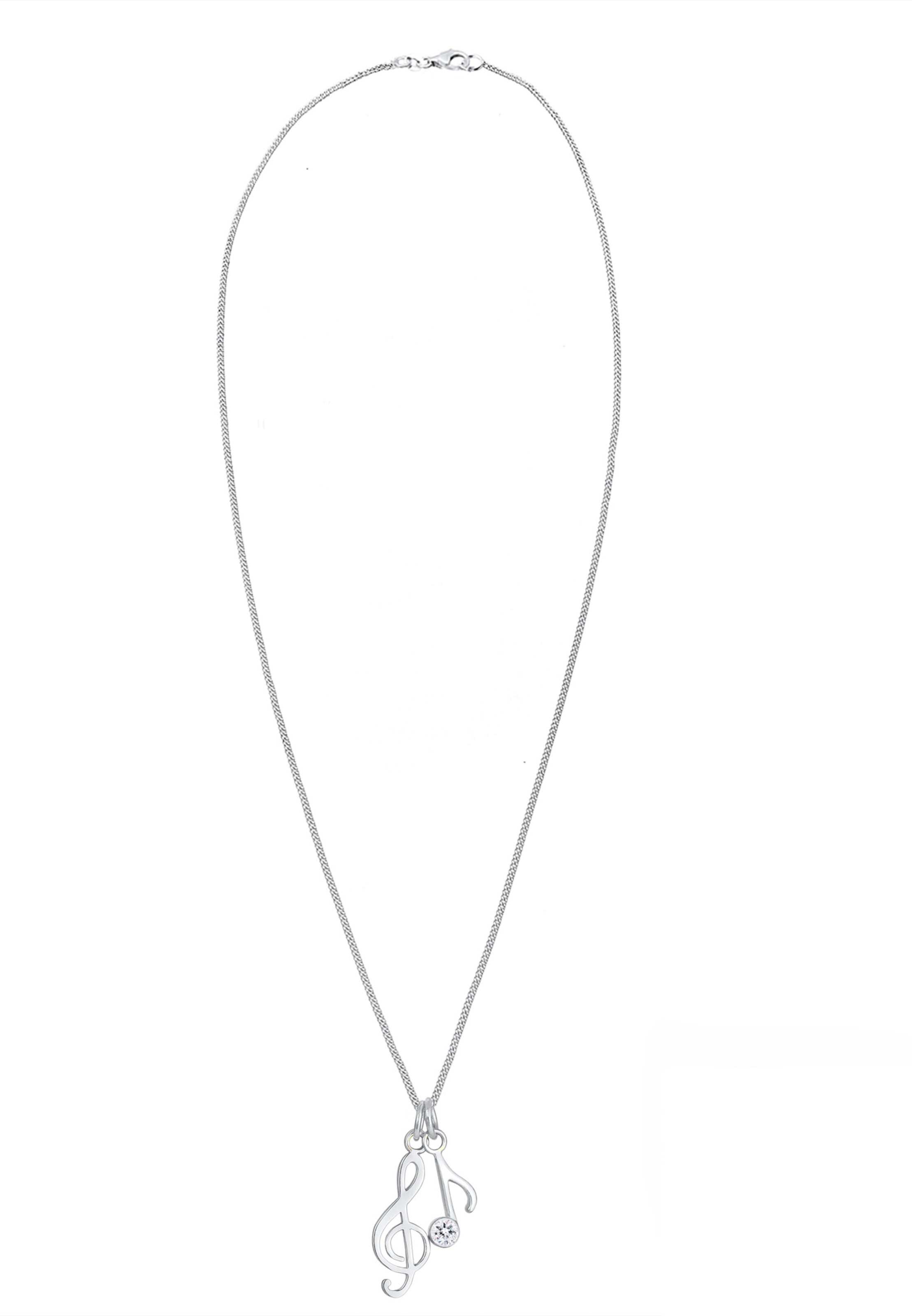 ELLI Halskette Multipendants, Note, Notenschlüssel in Silber