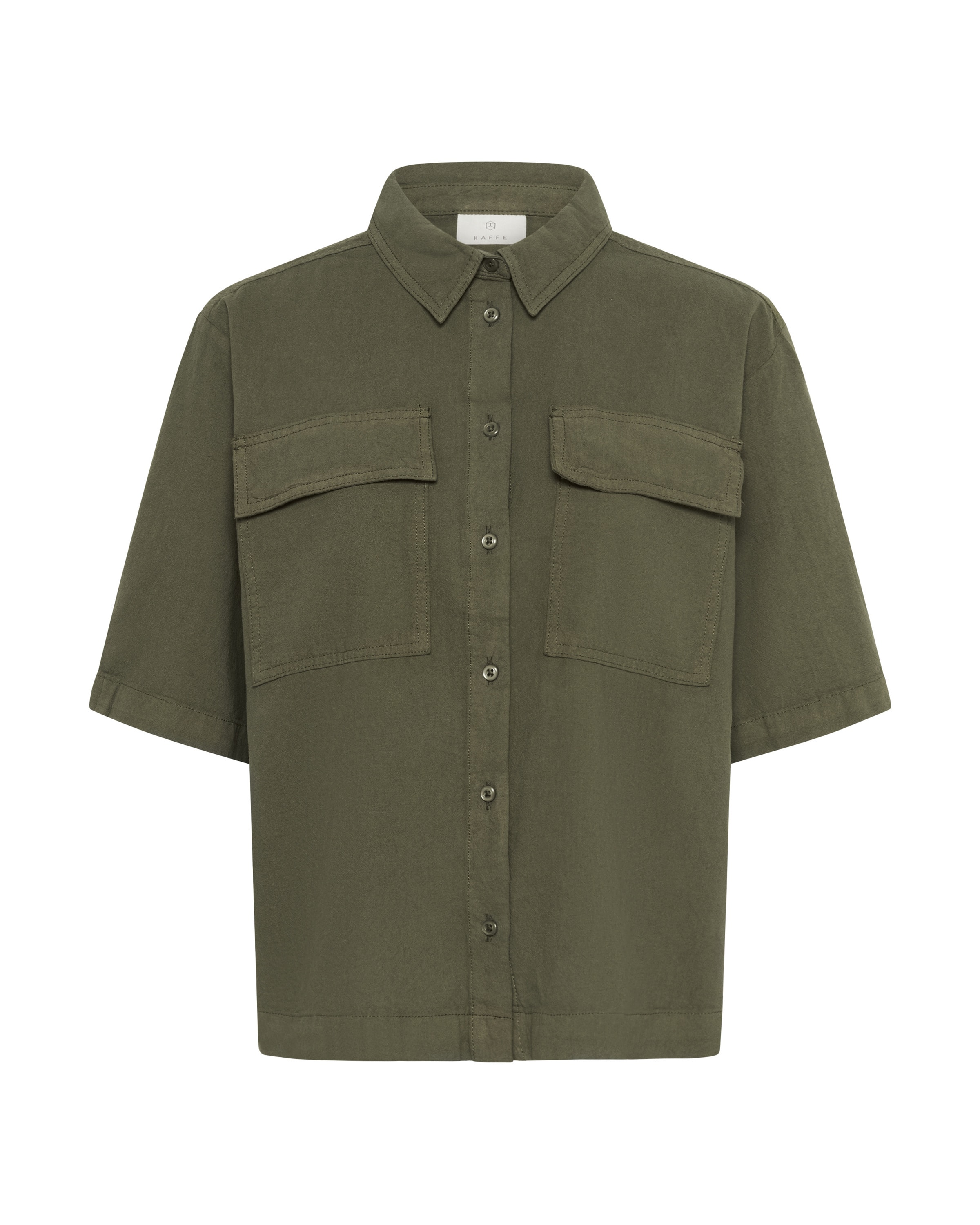 Kaffe - Blusa 'KA Naya' em verde: frente