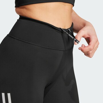 ADIDAS PERFORMANCE Skinny Workout Pants 'Own The Run' in Black