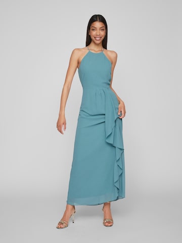 VILA فستان سهرة 'MILINA' بلون أزرق: الأمام