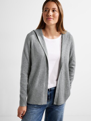 CECIL Knit Cardigan in Grey: front