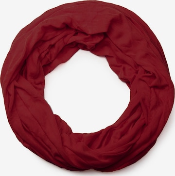 styleBREAKER Schlauchschal 'Jersey Loop in Crash Optik' in Rot: Vorderseite