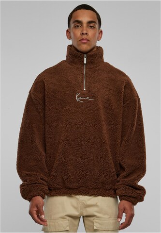 Sweat-shirt Karl Kani en marron : devant