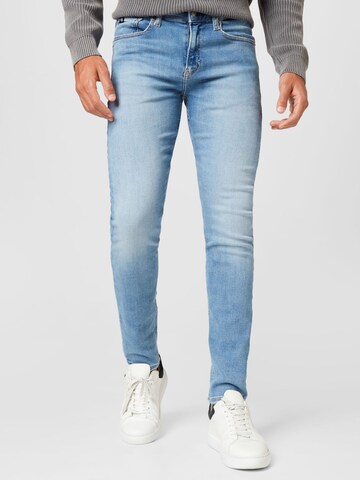 Calvin Klein Jeans Skinny Jeansy w kolorze niebieski: przód