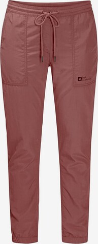 JACK WOLFSKIN Tapered Funktionshose in Pink: predná strana