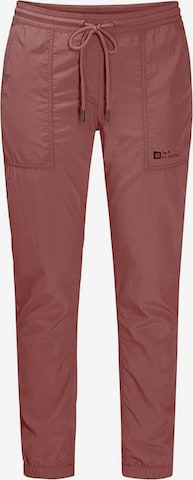 JACK WOLFSKIN Tapered Athletic Pants in Pink: front