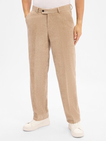 Finshley & Harding London Loosefit Hose 'Ben' in Beige: Vorderseite