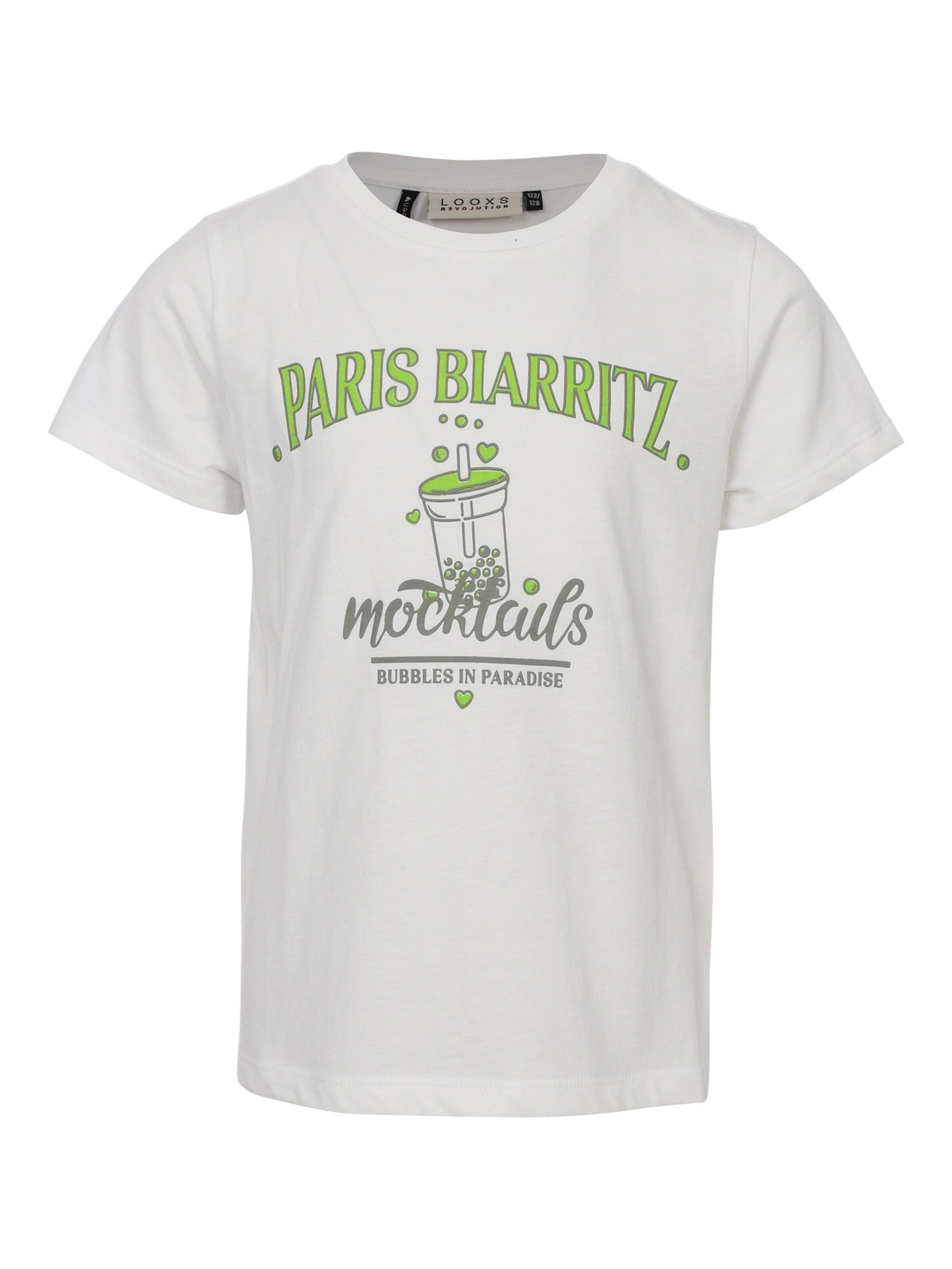 T-Shirt Looxs Revolution en blanc : devant