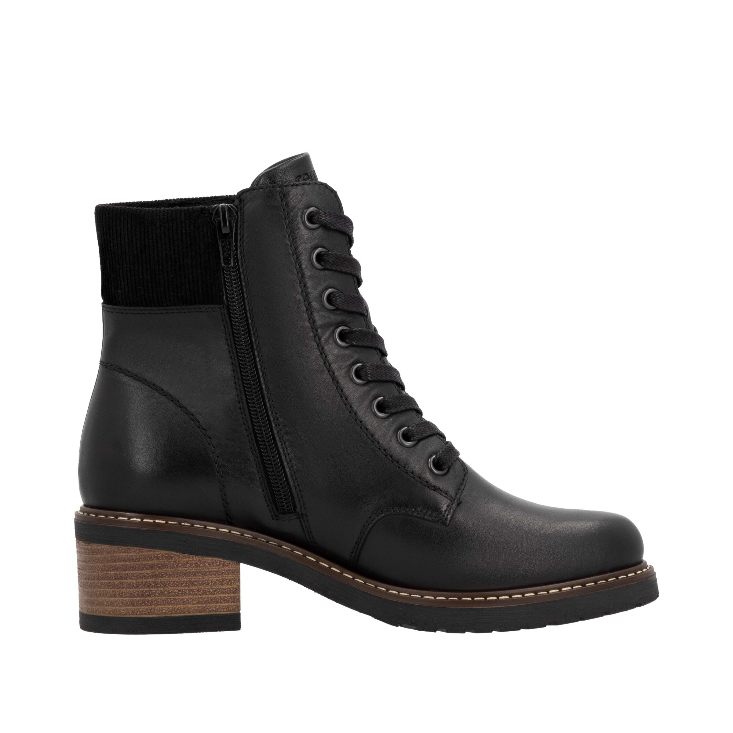 Bottes à lacets 'D1A70' REMONTE en noir