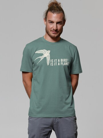 T-Shirt 'Is it a bird' Watapparel en vert : devant