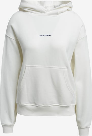 Smith&Soul Relaxed Hoodie mit Paisley-Patch am Rücken in offwhite, Produktansicht