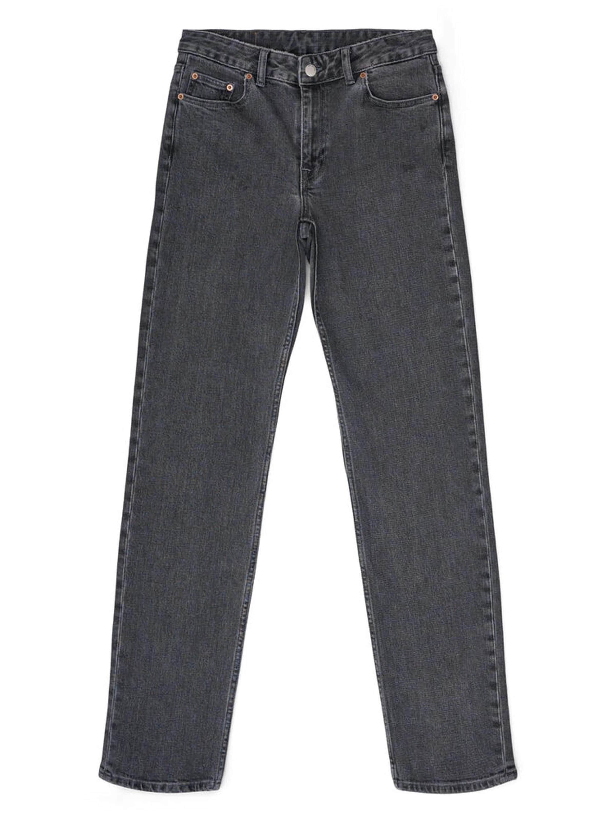 Dr. Denim Jeans 'Drdenimarch Mid Straight' in Grijs: voorkant