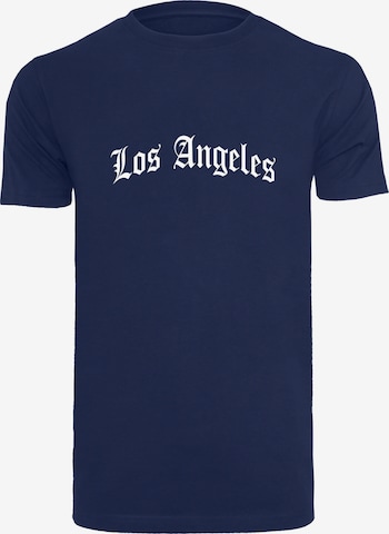 MT Men Shirt 'Los Angeles' in Blue: front