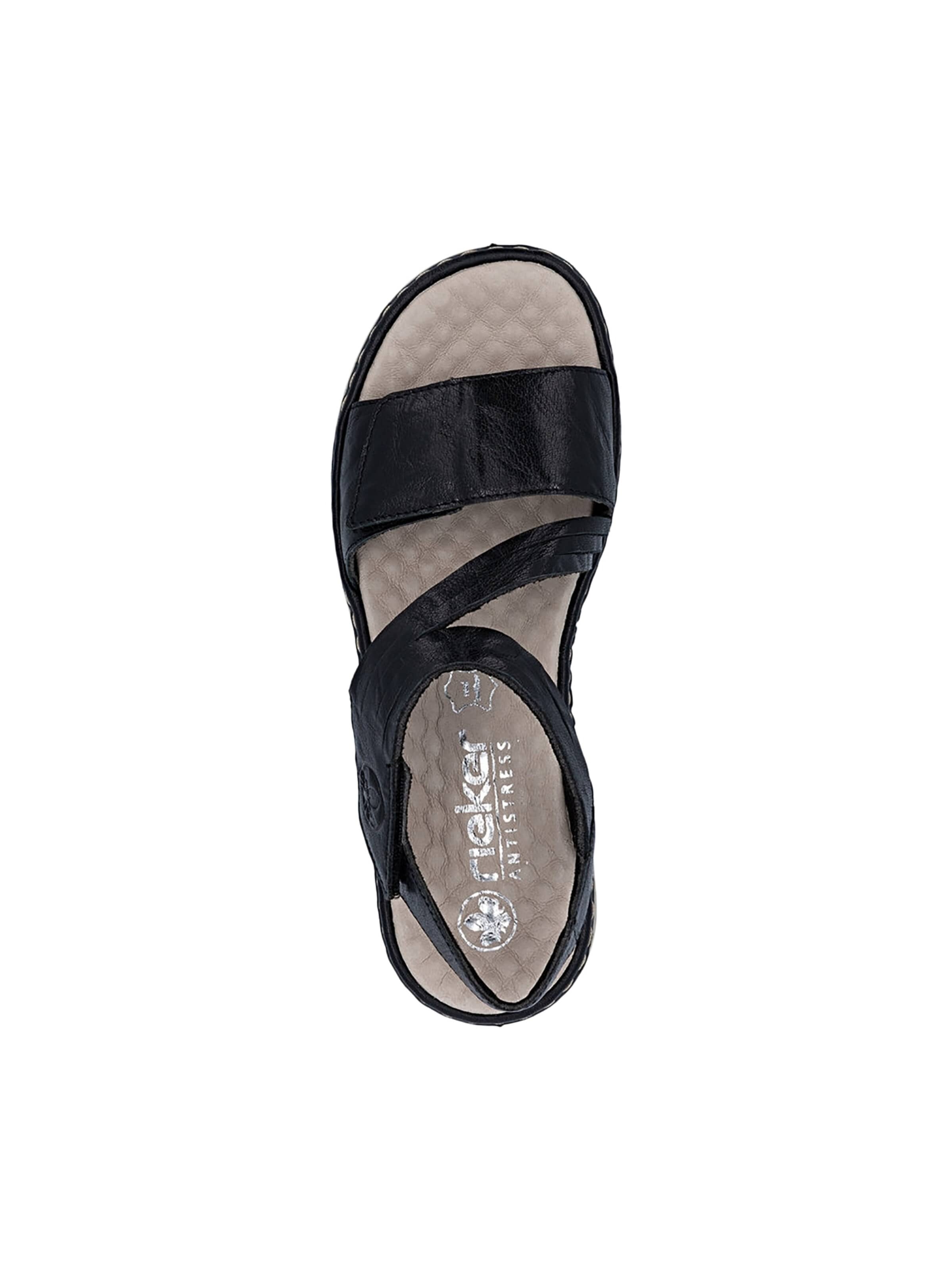 Rieker - Sandalias 'Ledersandalen' en negro