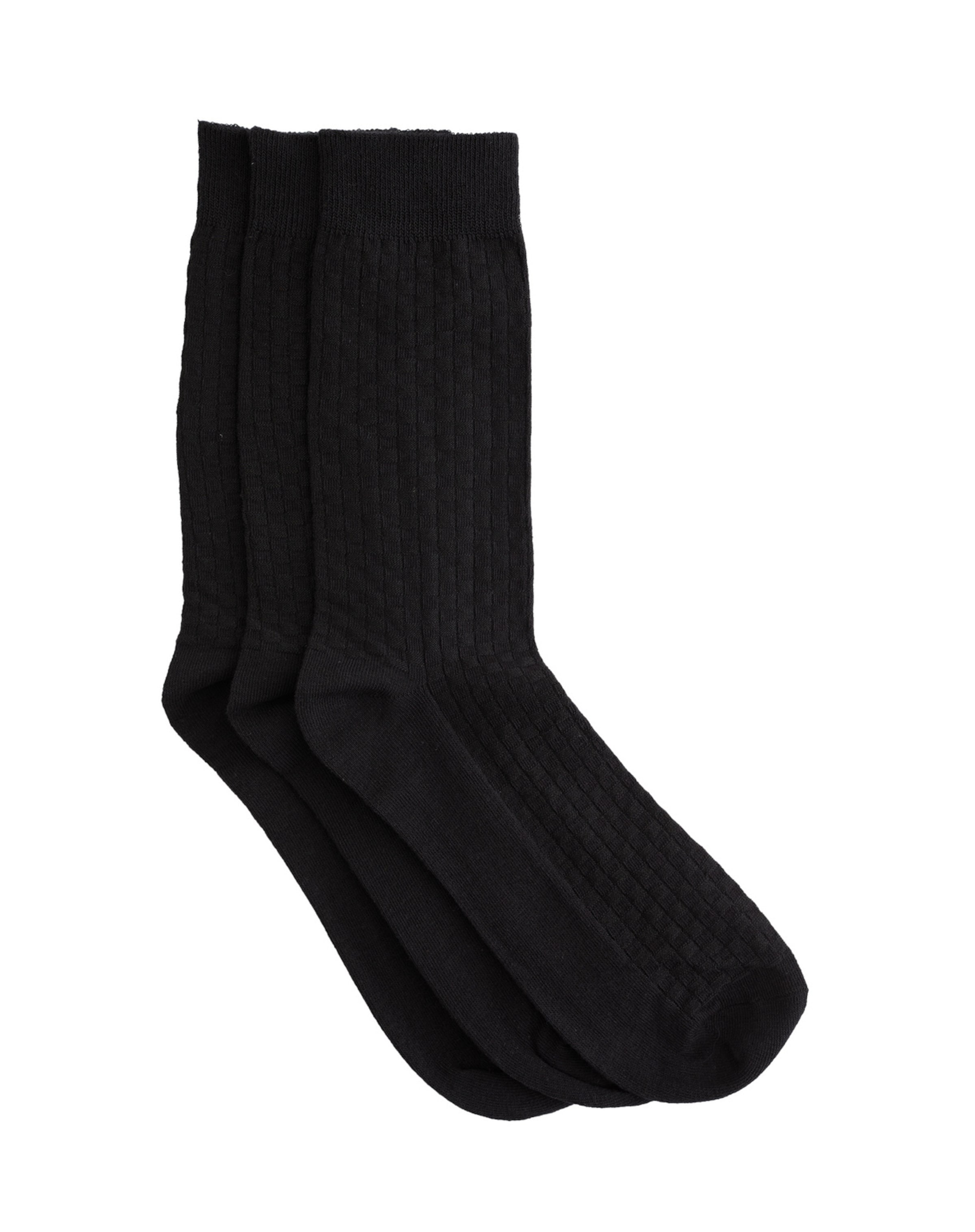 WE Fashion Ponožky – černá: přední strana