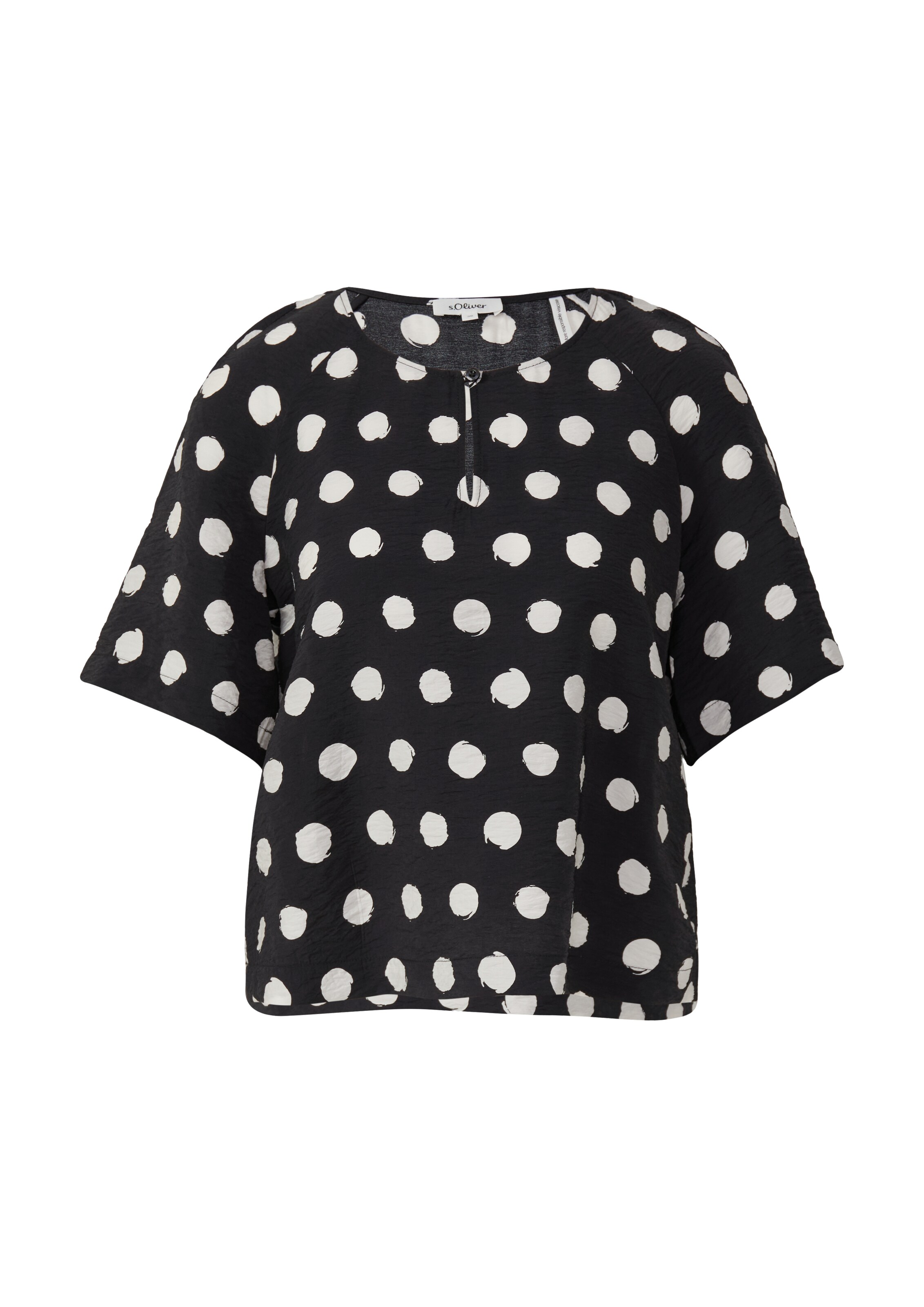 s.Oliver Bluse in Schwarz: Vorderseite