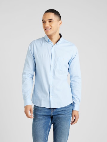 Coupe slim Chemise s.Oliver en bleu : devant