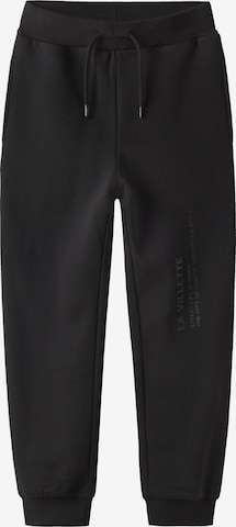 NAME IT - Tapered Pantalón en negro: frente