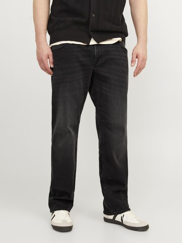 Jack & Jones Plus - regular Vaquero 'Clark' en negro: frente
