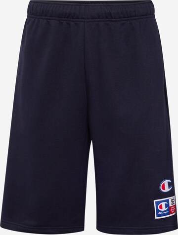 Loosefit Pantaloni di Champion Authentic Athletic Apparel in blu: frontale