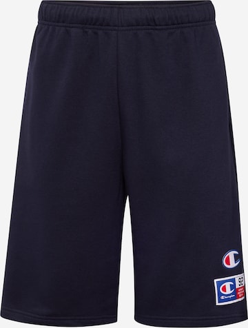 Loosefit Pantaloni de la Champion Authentic Athletic Apparel pe albastru: față