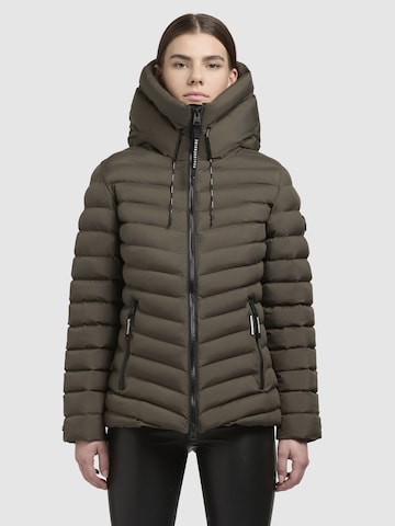 khujo Winter Jacket 'Pace' in Green: front