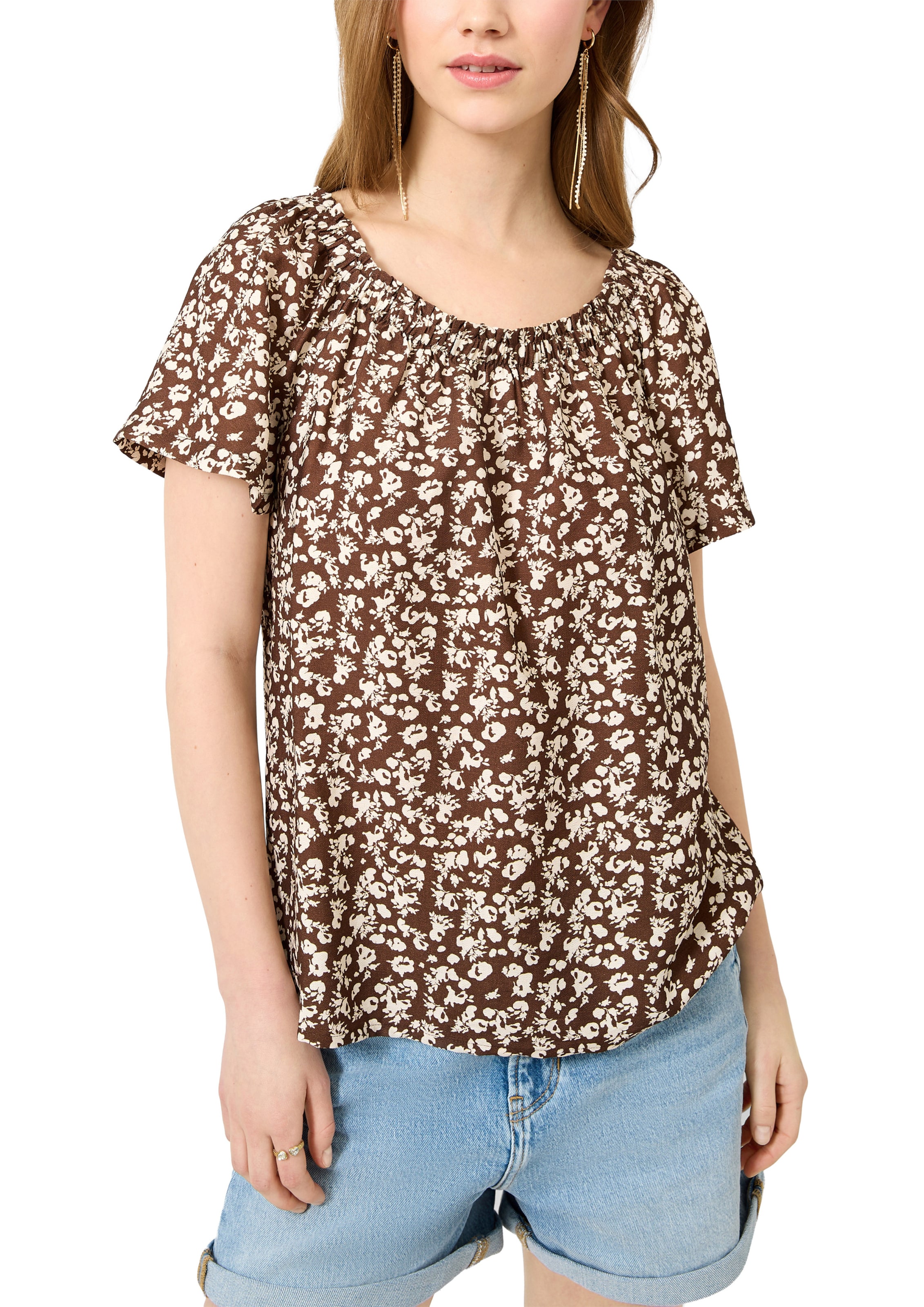 QS Blouse in Brown