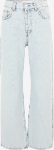 TOPSHOP Petite Wide leg Jeans in Blue: front