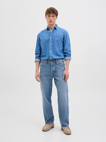 mėlyna JACK & JONES Standartinis Džinsai 'JJIEDDIE JJORIGINAL'