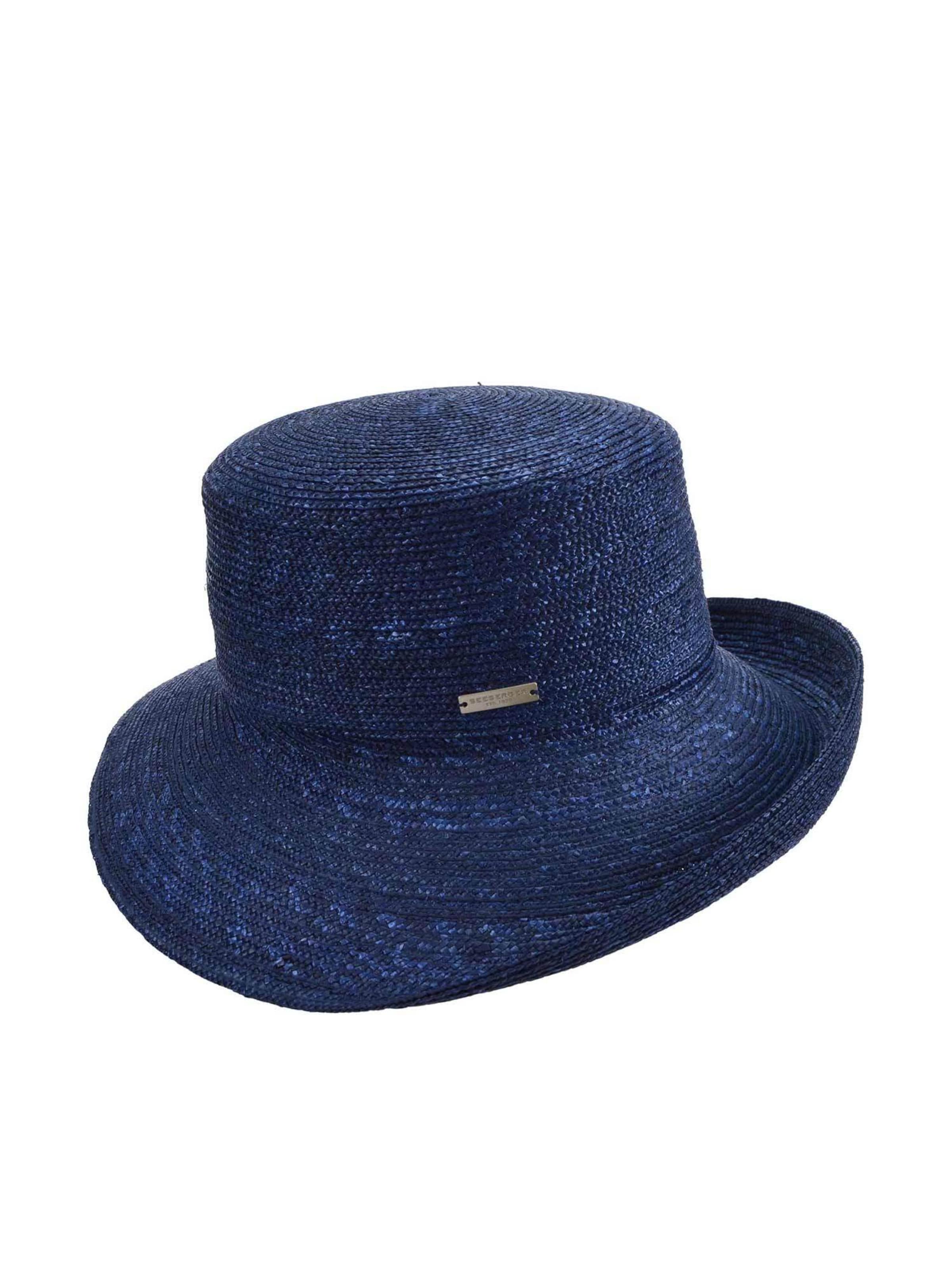 Seeberger Hat 'Hut' in Blue: front