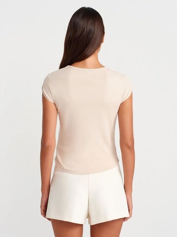 Dilvin Shirt in Beige