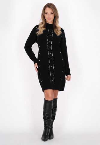 faina - Vestido de punto en negro