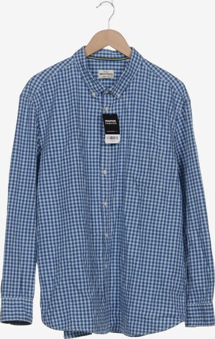 MONTEGO Button Up Shirt in XXXL in Blue: front