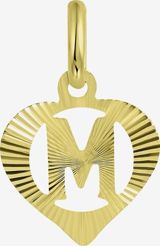 Lucardi Pendant 'Buchstabe' in Gold: front