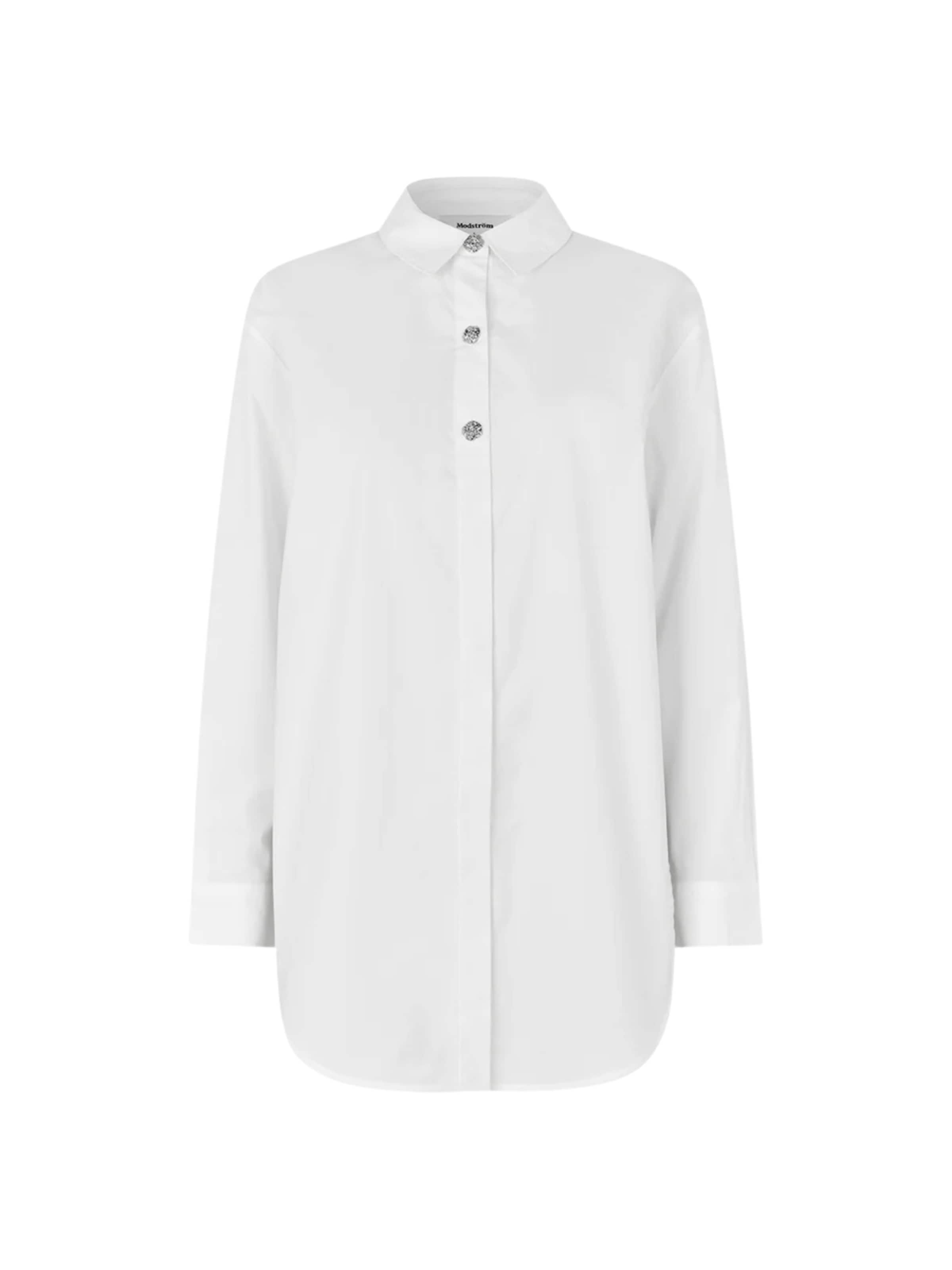modström Bluse in Weiß: Vorderseite