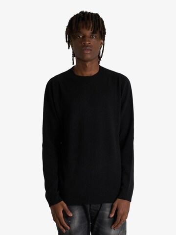 Pull-over Grifoni en noir : devant