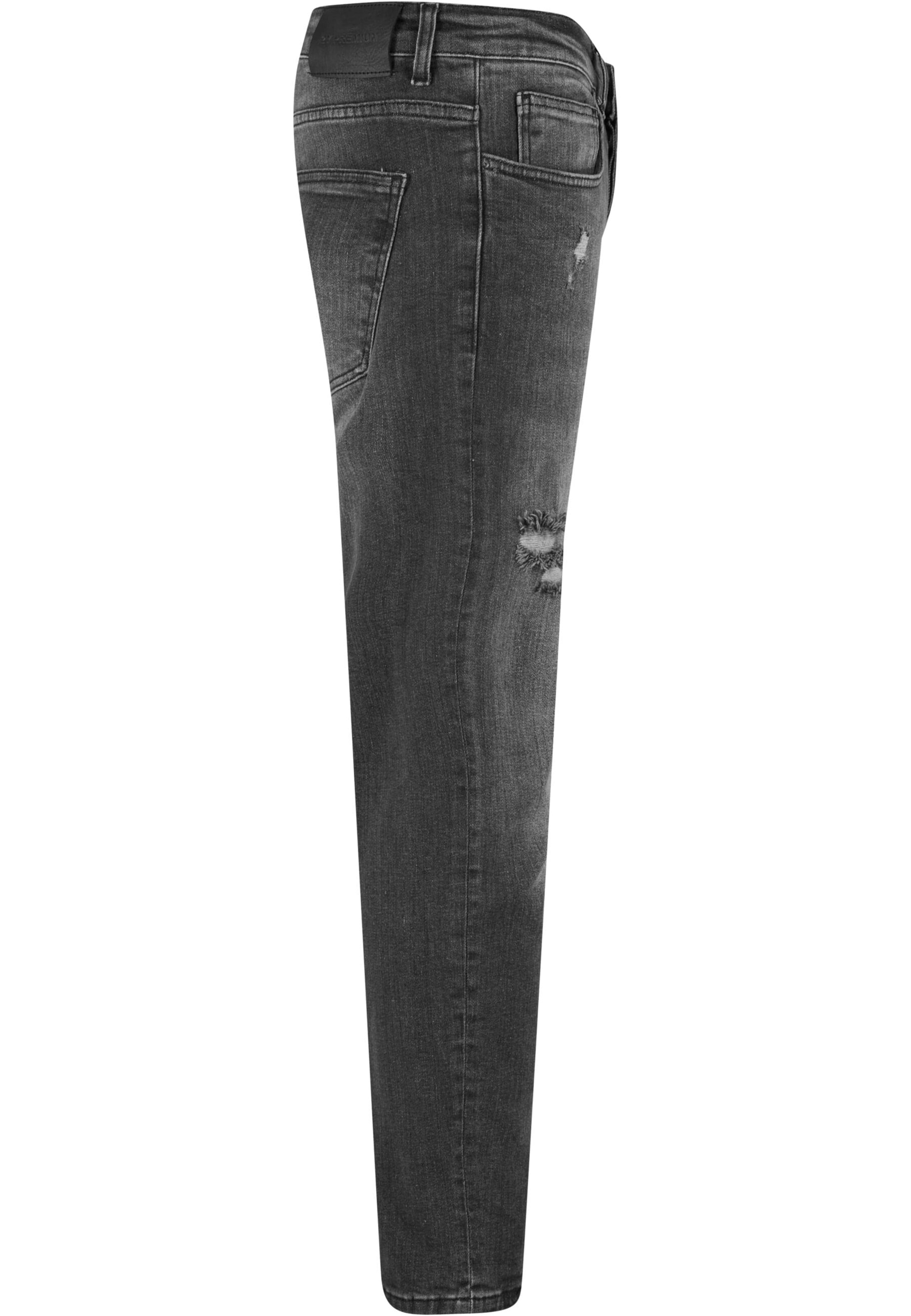 Tapered Jeans di 2Y Premium in grigio