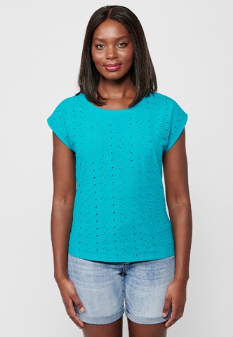 KOROSHI - Camisa em azul: frente