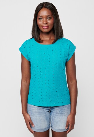 KOROSHI Shirt in Blauw: voorkant