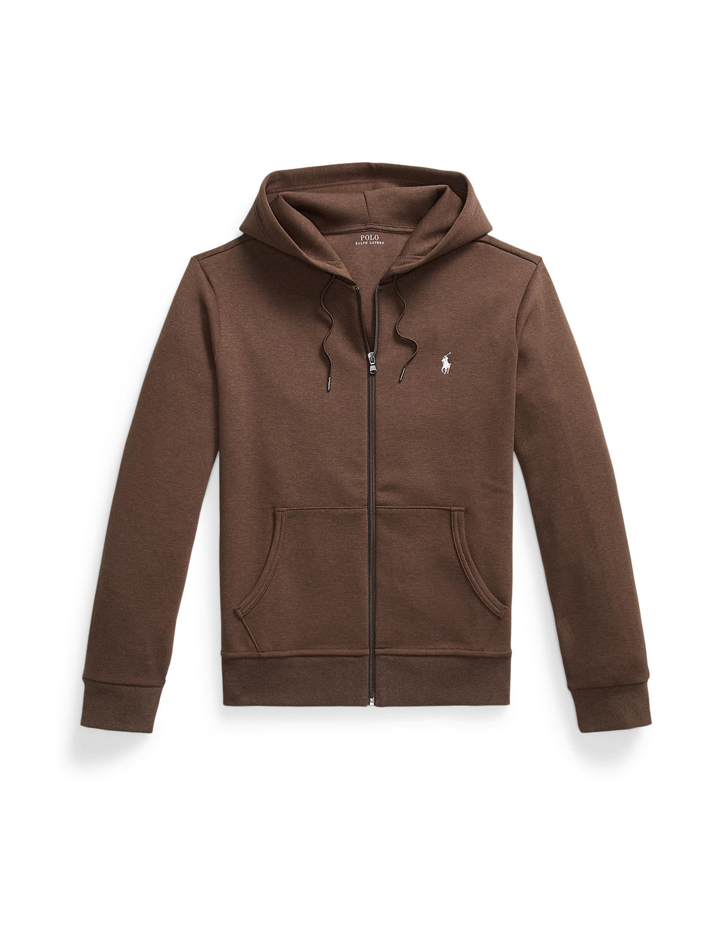 Veste de survêtement Polo Ralph Lauren en marron : devant