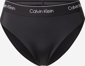 juoda Calvin Klein Swimwear Bikinio kelnaitės: priekis
