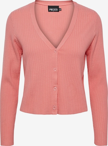 PIECES Knit cardigan 'Crista' in Pink: front