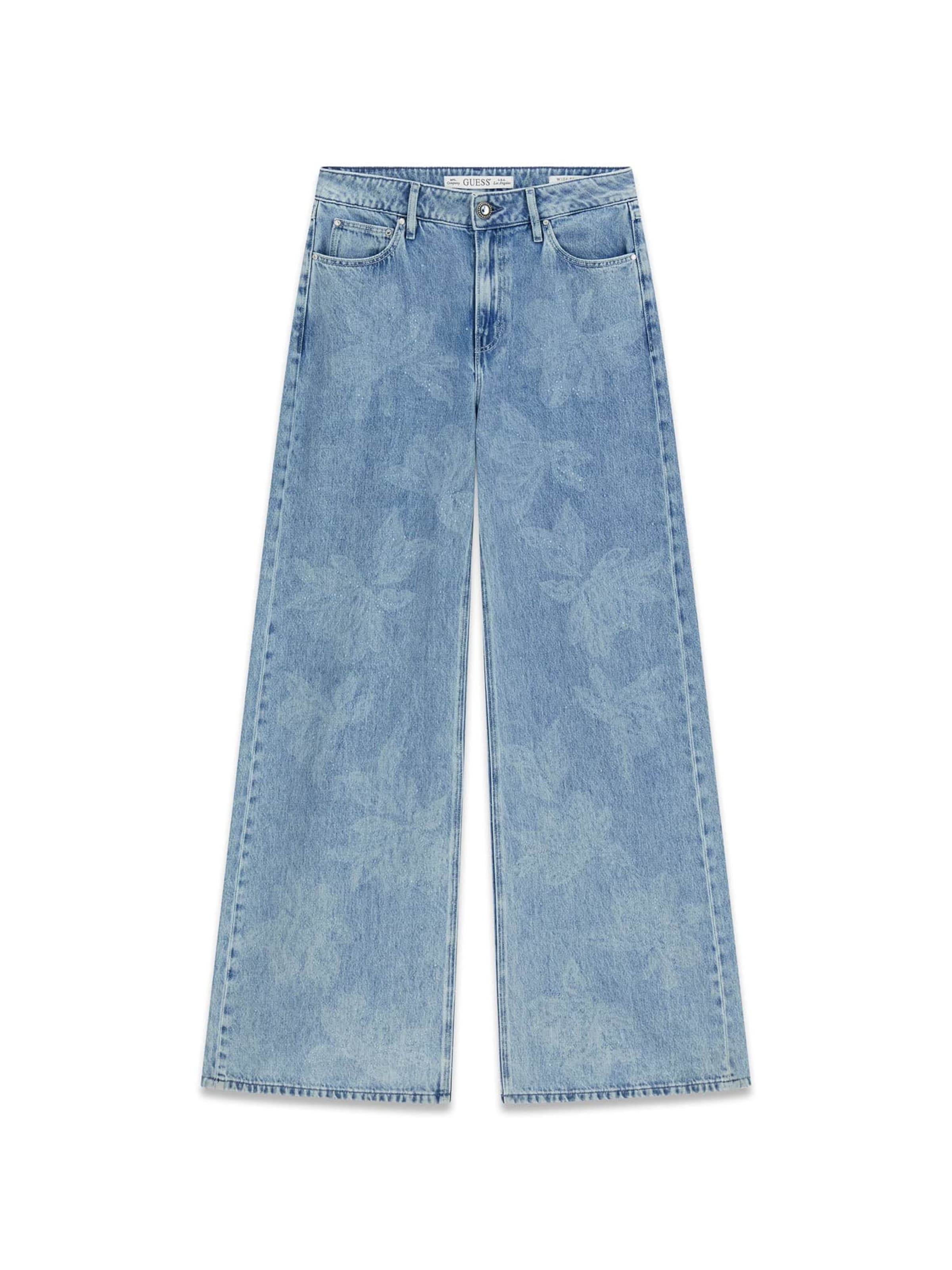 GUESS Wide leg Jeans 'Bellagio' in Blue: front